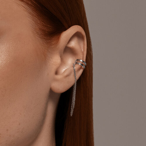 Серьга из серебра