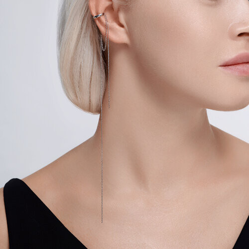Серьга из серебра