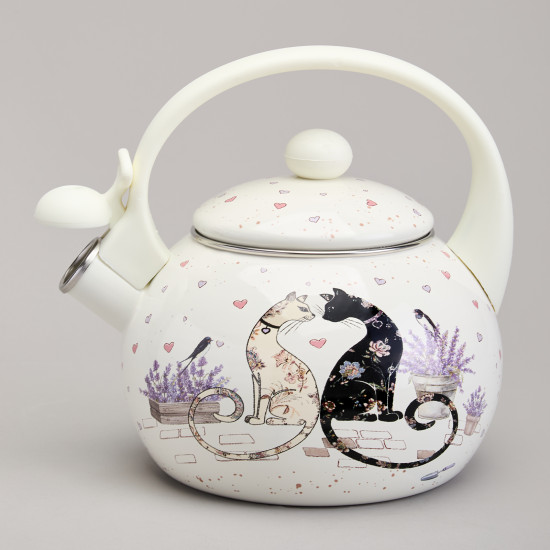Чайник со свистком «Lavander cats»