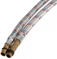 Набор подводок гибких для смесителя с ключом для монтажа - Фото 3