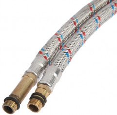 Набор подводок гибких для смесителя с ключом для монтажа - Фото 3