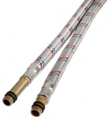 Набор подводок гибких для смесителя с ключом для монтажа - Фото 3