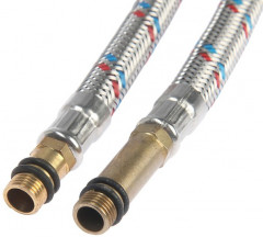 Набор подводок гибких для смесителя с ключом для монтажа - Фото 3