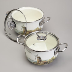 Набор кастрюль с крышками «Family house» - Фото 1