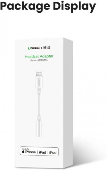 Переходник Lightning(m) - Audio(f) 3.5 mm US212