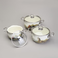 Набор кастрюль с крышками «Family house» - Фото 4