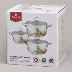 Набор кастрюль с крышками «Family house» - Фото 8