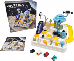 Автотрек-лабиринт с машинками гончный развивающий «Explore Space Adventure» - Фото 11