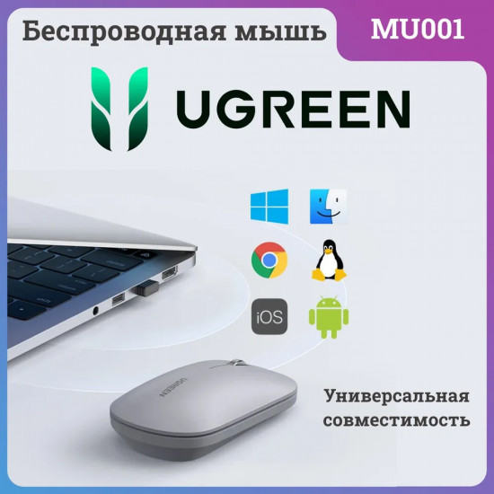Мышь оптическая беcпроводная Ugreen MU001