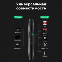 Устройство чтения карт памяти USB 3.0/USB-C CM304 - Фото 5