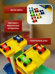 Многоуровневая парковка-трек для машинок с гаражом - Фото 6