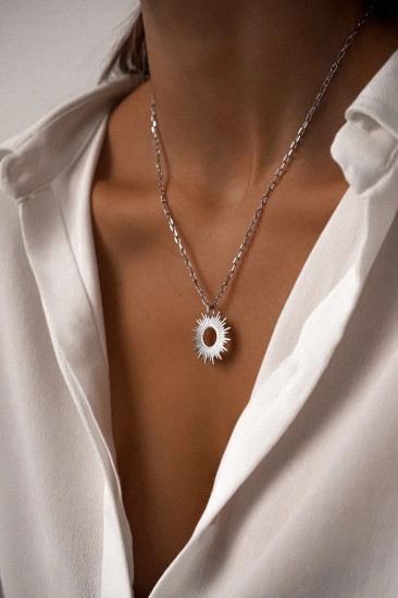 Колье из серебра «Helios»