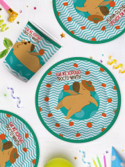 Набор тарелок одноразовых «Капибара на чиле» - Фото 2