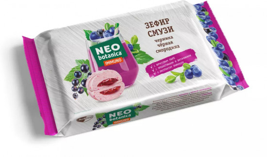 Зефир-смузи со вкусом смородины и черники