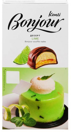 Десерт сложный  со вкусом лайма «Bonjour»