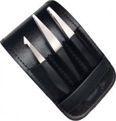 Набор пинцетов для бровей в чехле - Фото 6