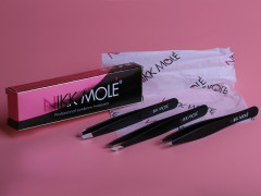 Набор пинцетов для бровей в чехле - Фото 5