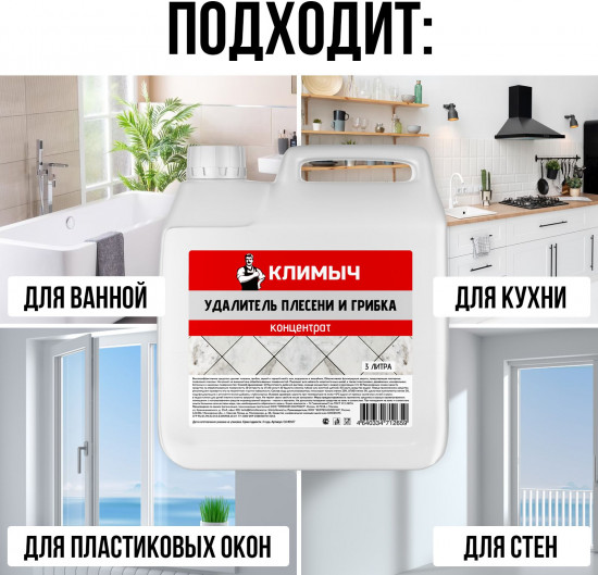 Средство от плесени на стенах и в ванной комнате
