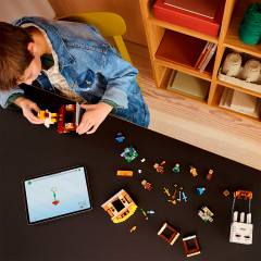 Конструктор Minecraft 21273 Нападение шара-гаста на деревню. The Ghast Balloon Village Attack - Фото 9