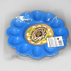 Тарелка для яиц цветная, 23 см, цвет в ассортименте - Фото 1