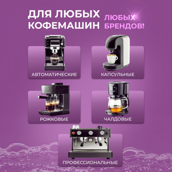Таблетки для очистки кофемашин от кофейных масел