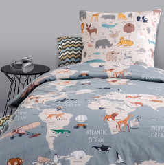 Комплект детского постельного белья «География» - Фото 1