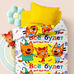 Комплект детского постельного белья «Три кота» - Фото 1