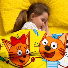 Комплект детского постельного белья «Три кота» - Фото 2