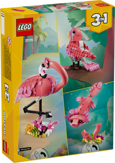 Конструктор LEGO 31170 Дикие животные: Розовый фламинго