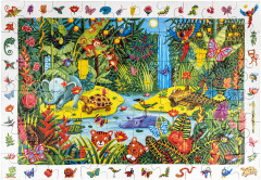 Пазл с развивающей игрой «Яркие джунгли» - Фото 2