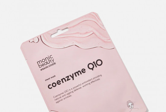 Маска для лица тканевая с коэнзимом Q10 «Coenzyme Q10»