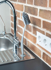 Щетка для мытья посуды на присоске - Фото 3