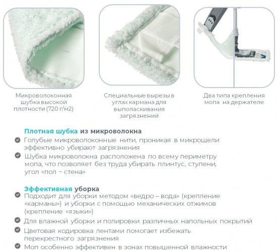 Моп из микроволокна «Sapphire»