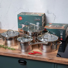 Ковш из нержавеющей стали с крышкой «Тандем» - Фото 9