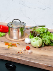 Ковш из нержавеющей стали с крышкой «Тандем» - Фото 13