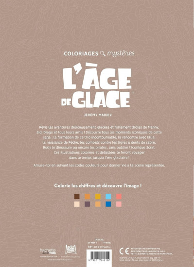 Раскраска по номерам «L’age de glace»