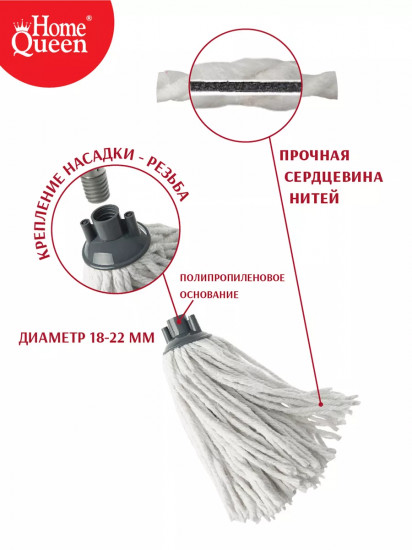 Насадка для веревочной швабры