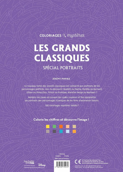 Раскраска «Les Grand Classiques Special Portraits»