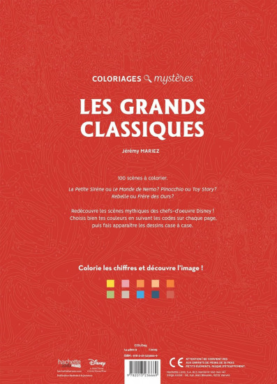 Раскраска «Les Grand Classiques. Tome 1»