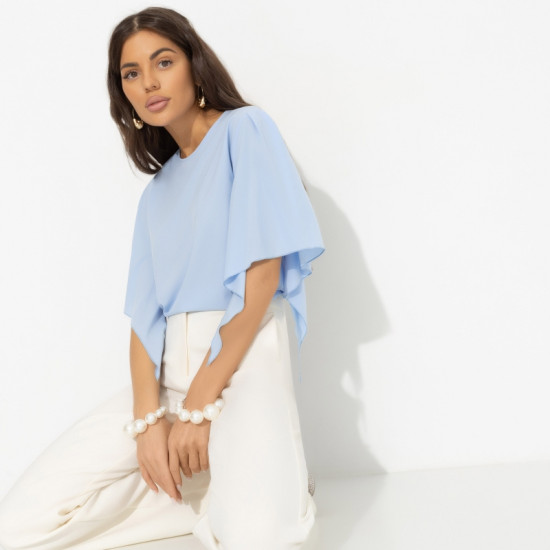 Блуза с дизайнерскими рукавами женская «Значение моды»