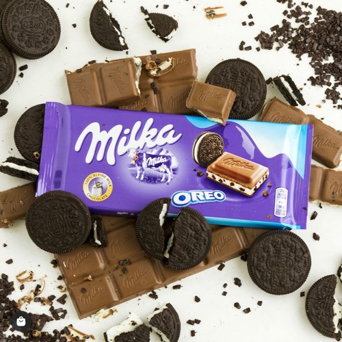 Шоколад молочный с ванильной начинкой и кусочками печенья Орео «Oreo Cookies»