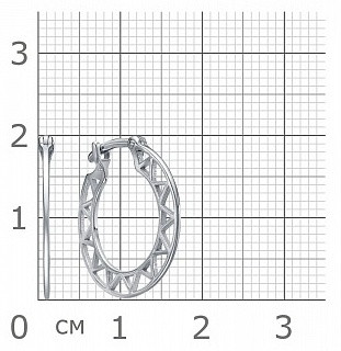 Серьги из серебра