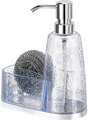 Диспенсер для мыла с подставкой и губкой - Фото 3