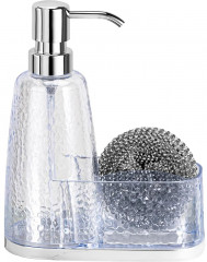 Диспенсер для мыла с подставкой и губкой - Фото 7