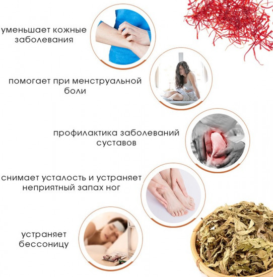 Набор травяного сбора для запарки ног «Полынь и камелия»