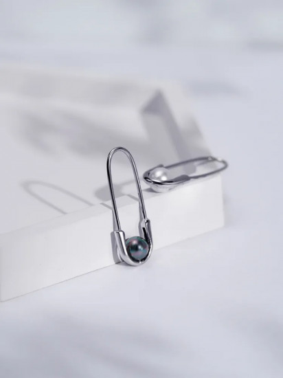 Серьги из серебра с жемчугом