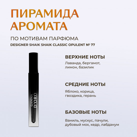 Масляные духи по мотивам Designer Shaik Shaik Classic Opulent № 77
