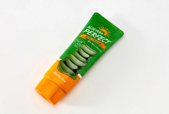 Крем для лица и тела солнцезащитный с алоэ «Aloevera Perfect Sun Cream» SPF50+ PA+++