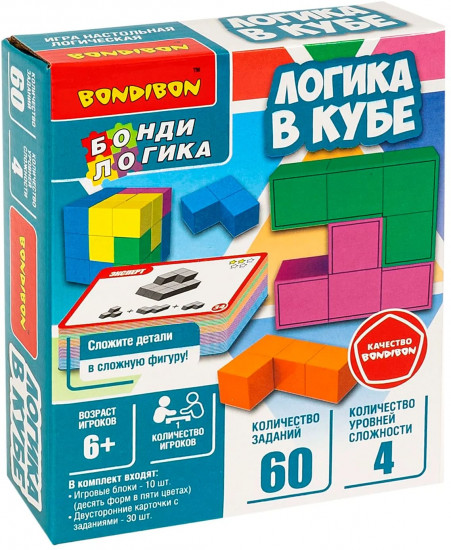 Игра настольная «Логика в кубе»