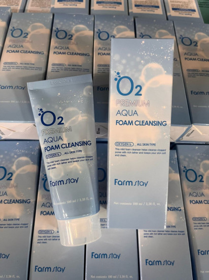 Кислородная пенка для умывания «O2 Premium Aqua Foam Cleansing»